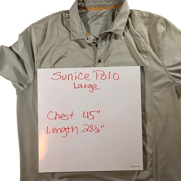 Sunice Men's Golf Polo - Size Large - Grey - Picture 6 of 10